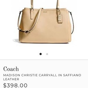 COACH MADISON CHRISTIE CARRYALL